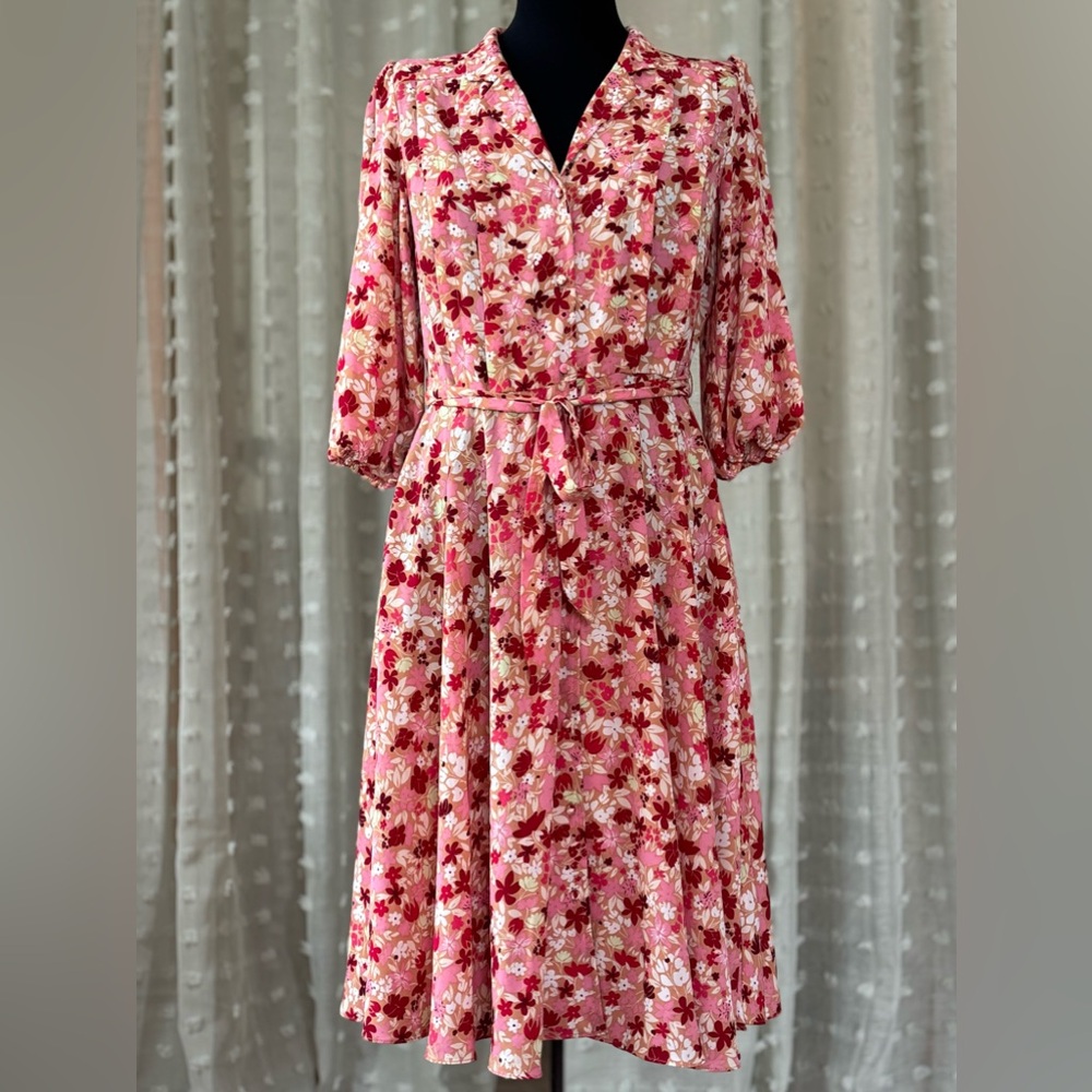 Nanette Lepore Vintage charm Floral Pink Dress